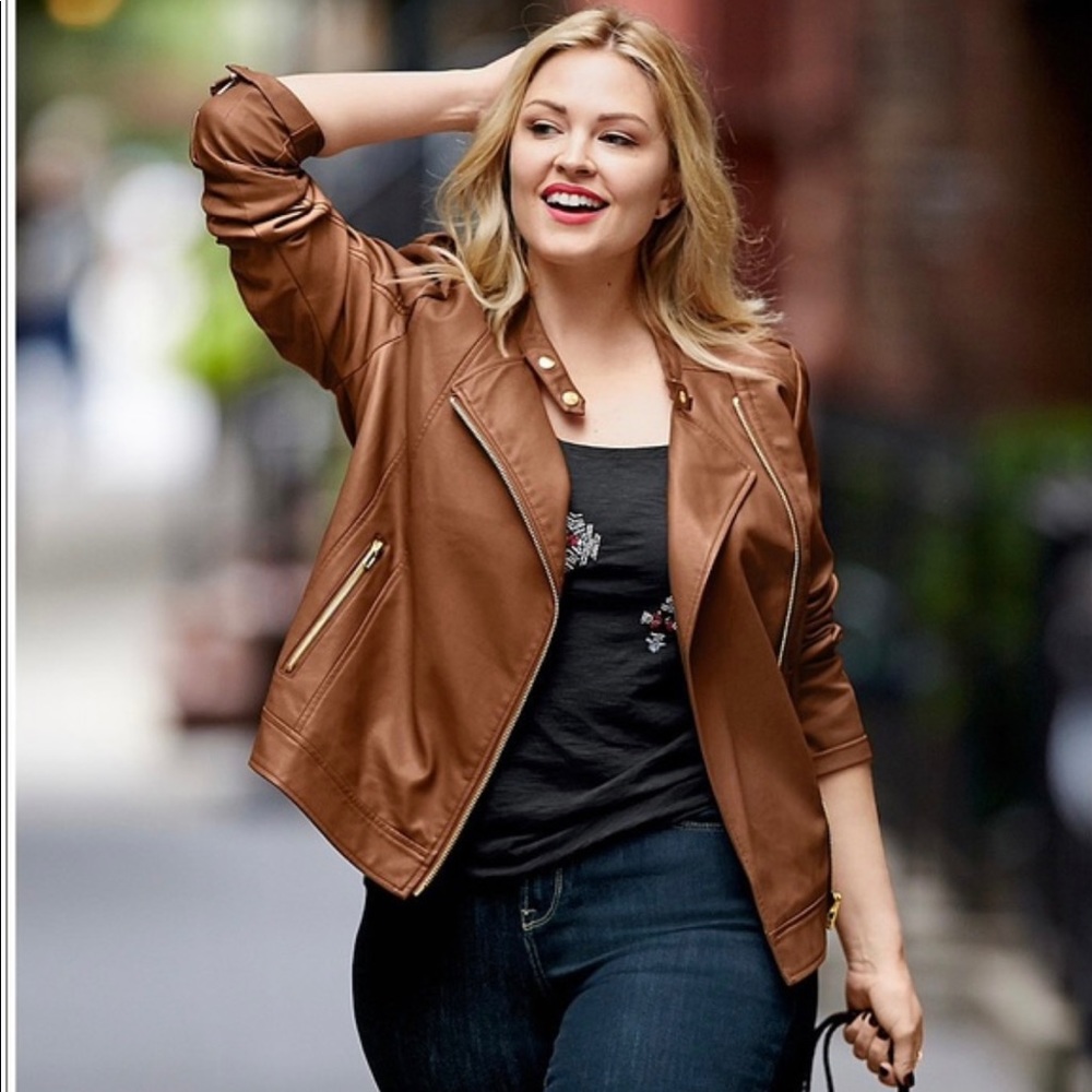 Plus Size Moto Jacket